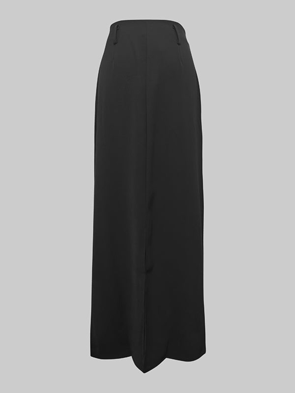 NWT UOOZEE Black Maxi A-Line Skirt Minimalist Quiet Luxury Size L - Picture 8 of 15